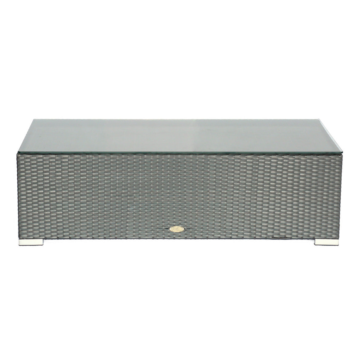 Mesa de Centro para Exterior de Ratán con Vidrio Templado LG818-2