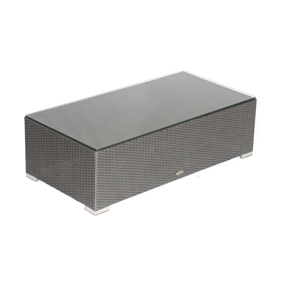 Mesa de Centro para Exterior de Ratán con Vidrio Templado LG818-2