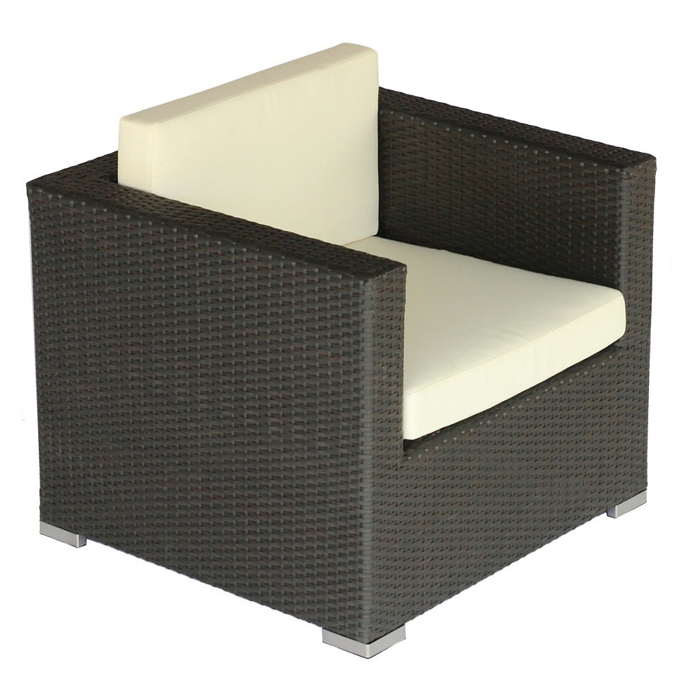 Sofá Individual para Exterior de Ratán con Cojines LG408