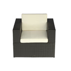 Sofá Individual para Exterior de Ratán con Cojines LG822