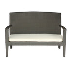 Sofá Love Seat para Exterior de Ratán con Cojín LG143-1