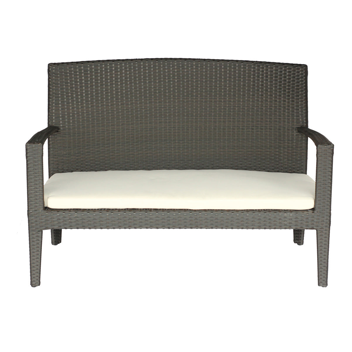 Sofá Love Seat para Exterior de Ratán con Cojín LG143-1