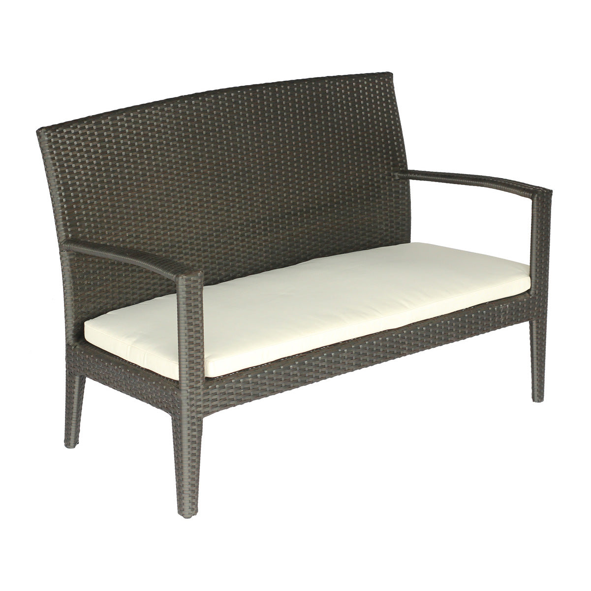 Sofá Love Seat para Exterior de Ratán con Cojín LG143-1
