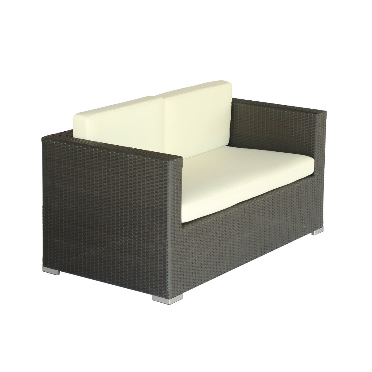 Sofá Love Seat para Exterior de Ratán con Cojines LG408-1
