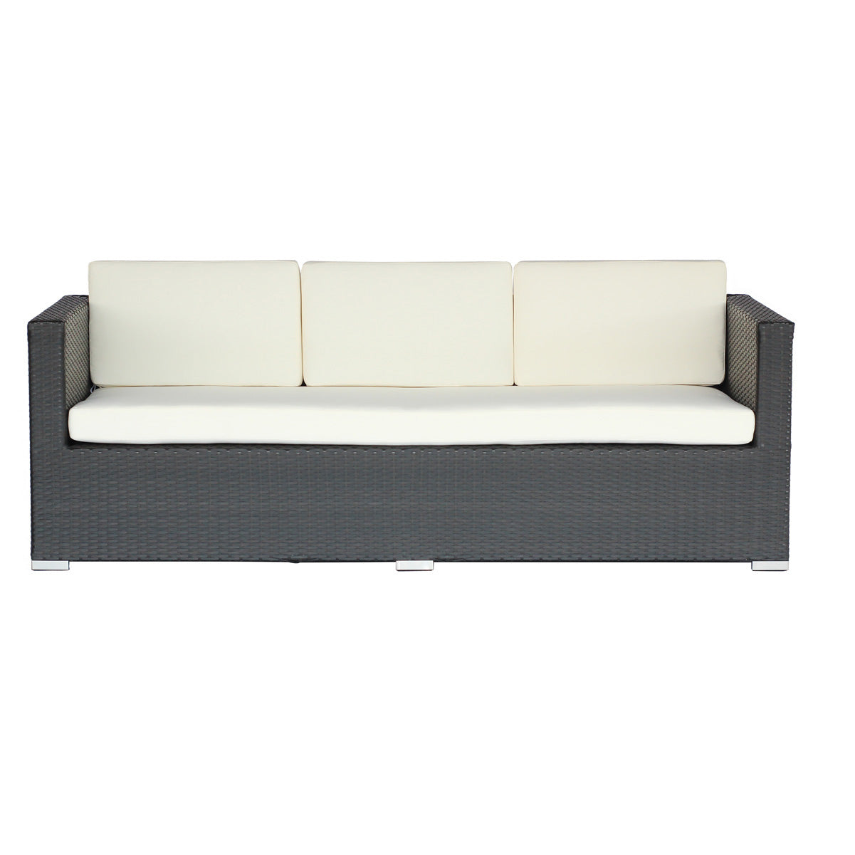 Sofá Triple para Exterior LG408-2 de Ratán Sintético y Aluminio